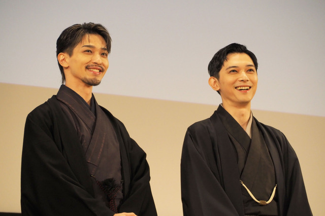 横浜流星、吉沢亮／『国宝』歌舞伎座大晦日特別上映会