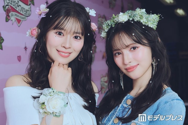 モデルプレスのインタビューに応じた坂井仁香、菅田愛貴（C）モデルプレス