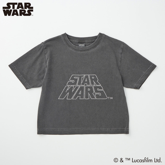 「スター・ウォーズレディスラインストーン半袖Tシャツ」