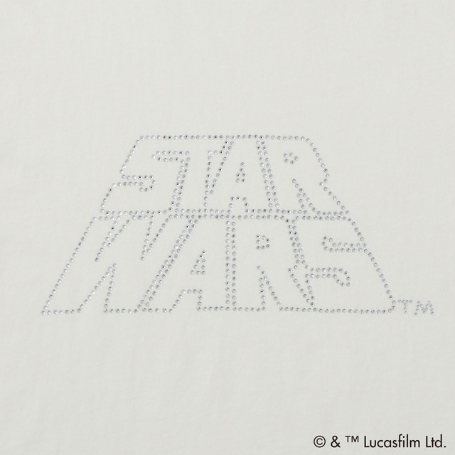 「スター・ウォーズレディスラインストーン半袖Tシャツ」