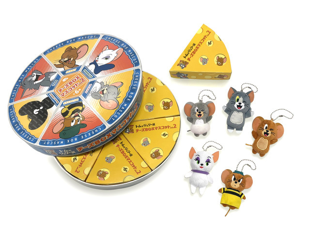 【限定】トムとジェリー85周年記念展 トレーディングチーズBOXマスコットvol.2(全6種）BOX付き_1,100円(税込)、6,600円(税込)