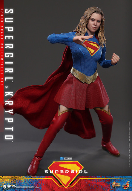 1/6スケールフィギュア　スーパーガール＆クリプト