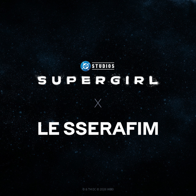 LE SSERAFIM×『スーパーガール』コラボティザー　© & TM DC © 2026 WBEI　