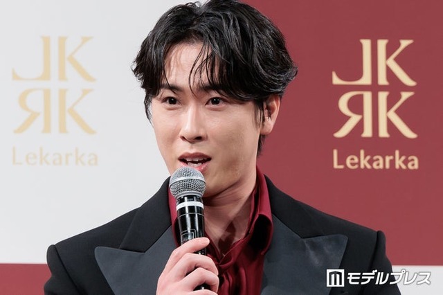 アンバサダー就任発表会に出席した宮舘涼太（C）モデルプレス