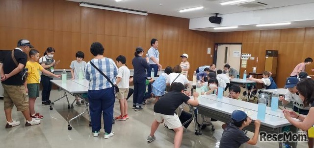 大久保浄水場での水をきれいにする実験