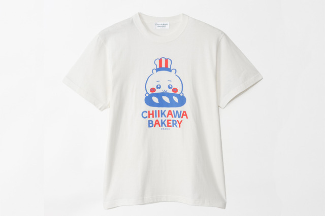大阪限定Tシャツ　ちいかわ　ホワイト／「ちいかわベーカリー OSAKA」©nagano
