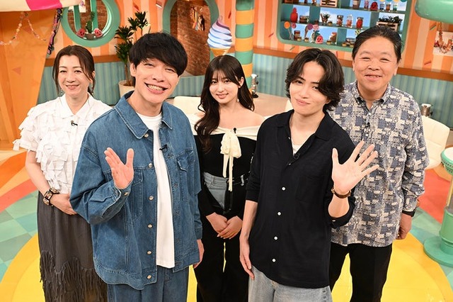 野々村友紀子、川島明、吉川愛、菊池風磨、伊集院光（C）読売テレビ