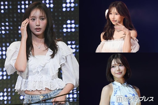 （左から時計回りに）きほ、める、あいり（C）モデルプレス