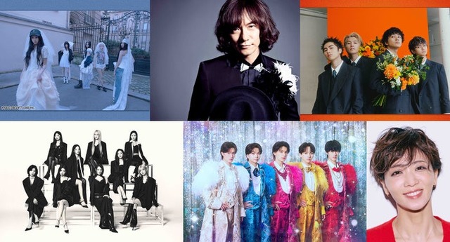 （上段左から）ILLIT、ダイアモンド☆ユカイ、DISH// （下段左から）NiziU、M!LK、礼真琴（提供写真）