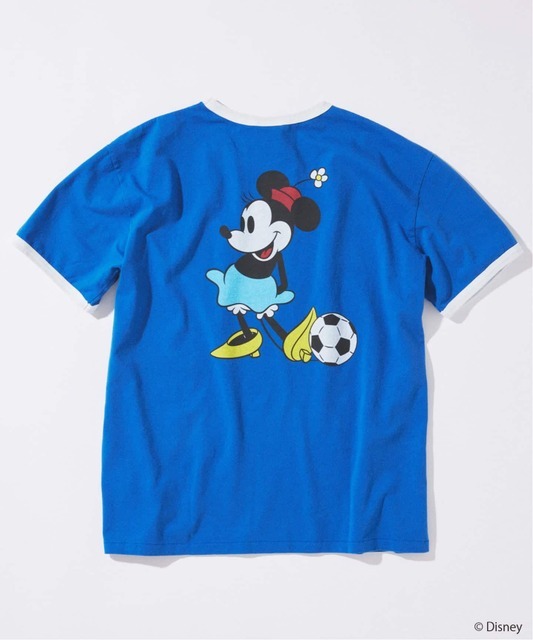 MICKEY MOUSE / ミッキー マウス 別注 サッカー プリント Tシャツ ©Disney