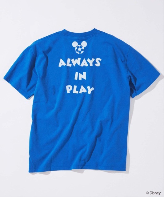 MICKEY MOUSE / ミッキー マウス 別注 サッカー プリント Tシャツ ©Disney
