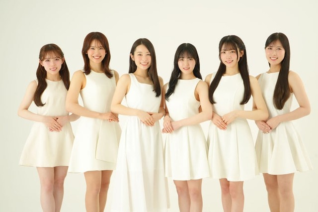 「青山コンテスト2026」ミスファイナリスト／左から：岩永莉子、安江唯、長谷川百々花、原田莉々華、浜野奏、谷口ゆな（提供写真）