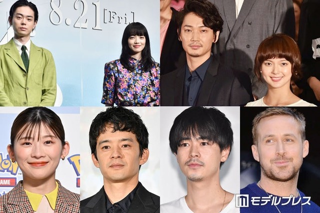 （上段左から時計回り）菅田将暉、小松菜奈、綾野剛、多部未華子、ライアン・ゴズリング、成田凌、池松壮亮、伊藤沙莉（C）モデルプレス