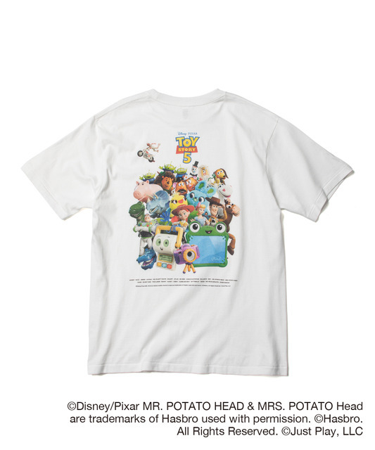 【トイ・ストーリー5】大集合Tシャツ（WHITE）：5,555円（税込）※555点の抽選販売となります。