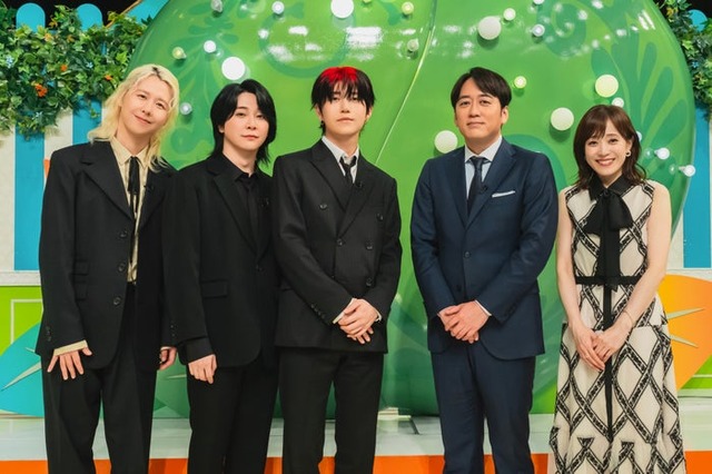 Mrs. GREEN APPLE、安住紳一郎、江藤愛（C）TBS