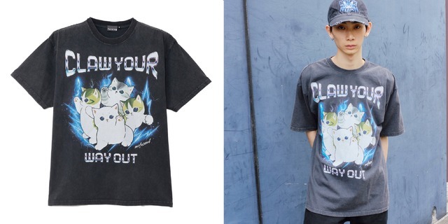 Tシャツ 　CLAW YOUR WAY OUT©︎mofusand