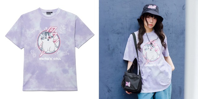 Tシャツ 　MEOW’N’ROLL©︎mofusand