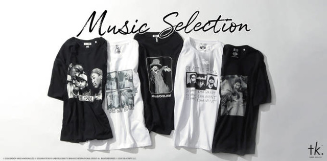 tk.TAKEO KIKUCHI、90年代を象徴する3組の世界的アーティストをフィーチャーしたTシャツ発売