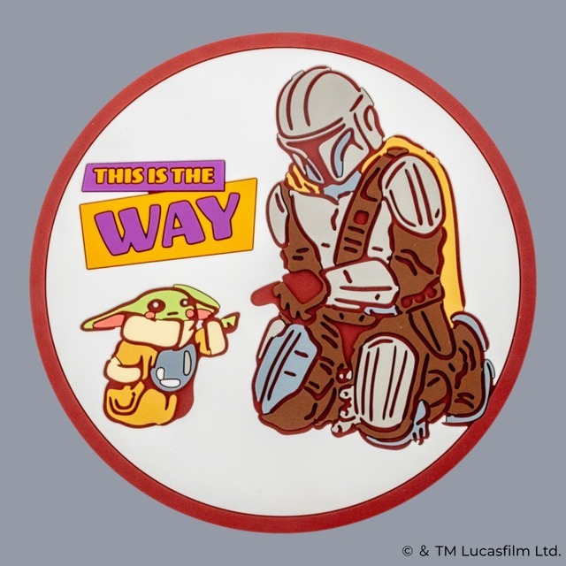 ラバーコースター（マンダロリアン＆グローグー）(C) & TM Lucasfilm Ltd.