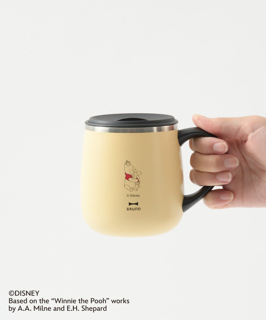 Pooh蓋つきステンレスマグ