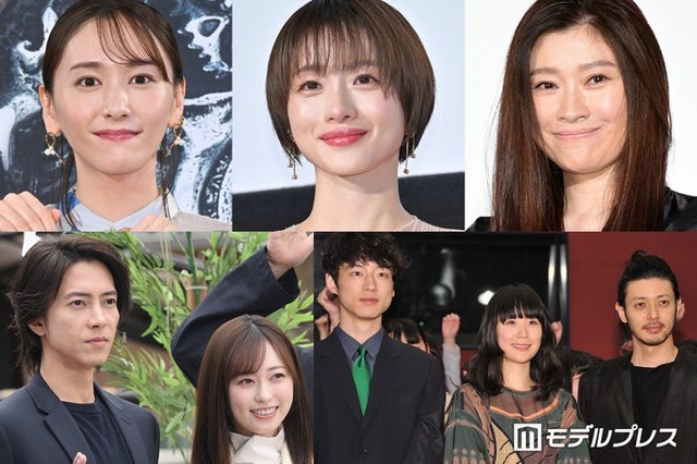 （上段左から）新垣結衣、石原さとみ、篠原涼子（下段左から）山下智久、福原遥、坂口健太郎、黒木華、オダギリジョー（C）モデルプレス