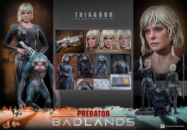 【ムービー・マスターピース】『プレデター：バッドランド』1/6スケールフィギュア　ティア＆バド & © 20th Century Studios