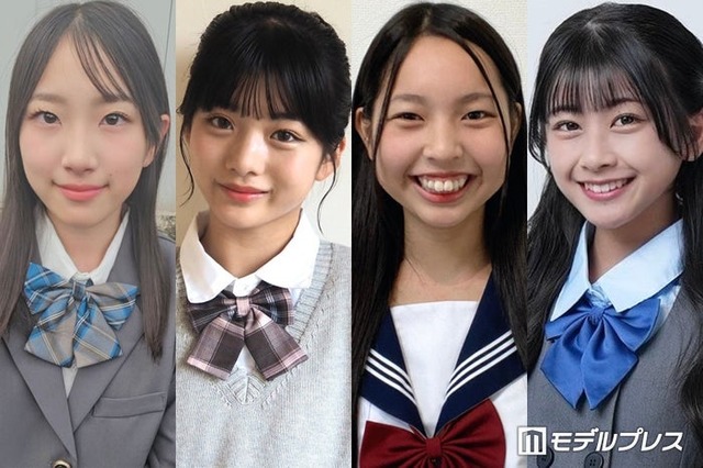 「中一ミスコン2026」暫定上位4人（提供写真）