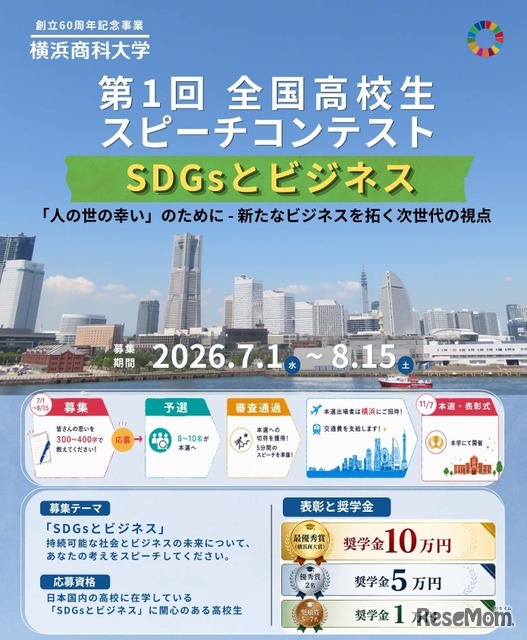横浜商科大学 第1回 全国高校生スピーチコンテスト」