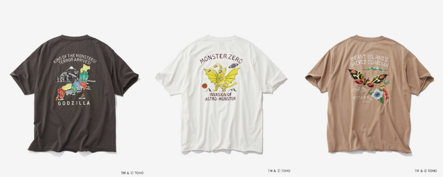「ゴジラ」プリントT 5,500円（税込）