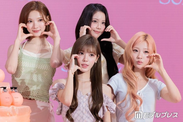 「Sorule」新ブランドミューズHearts2Hearts来日イベントに出席したHearts2Hearts／ジウ、ユハ、カルメン、ステラ （C）モデルプレス