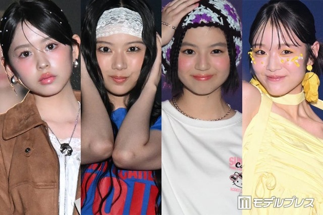 梶原叶渚、北里琉、佐々木満音、杉本萌（C）モデルプレス