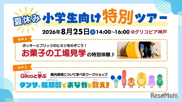 夏休みの小学生向け特別ツアー