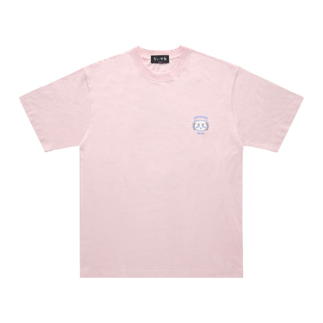 ちいかわ×オリオンビール シーサーのおみやげやさん Tシャツ　ライトピンク_SHISA／©Orion ©nagano ©nagano / chiikawa committee
