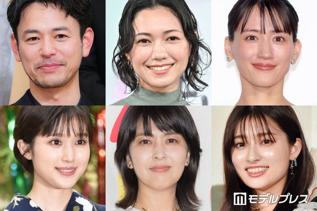 （上段左から）妻夫木聡、二階堂ふみ、綾瀬はるか（下段左から）福本莉子、松たか子、吉川愛（C）モデルプレス
