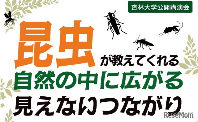 公開講演会「昆虫が教えてくれる 自然の中に広がる見えないつながり」