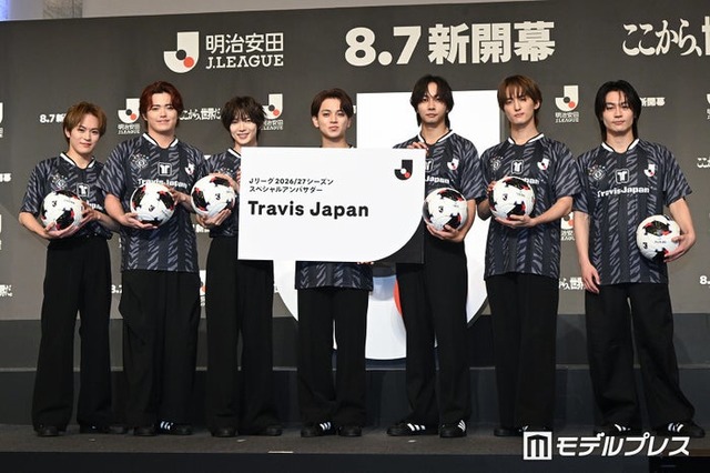イベントに出席した（左から）松倉海斗、吉澤閑也、七五三掛龍也、宮近海斗、中村海人、川島如恵留、松田元太（C）モデルプレス