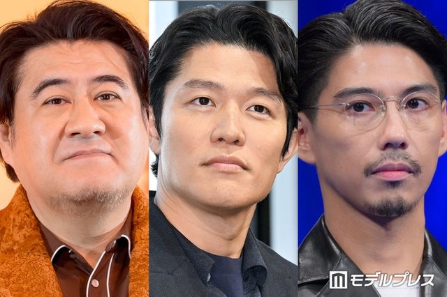 （左から）小手伸也、鈴木亮平、賀来賢人（C）モデルプレス