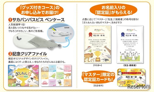 認定証に「マスター」限定のカード、大人気「サカバンバスピス」のペンケースも
