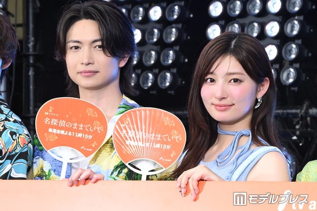 「名探偵のままでいて」ポッドキャスト公開収録に出席した綱啓永、吉川愛（C）モデルプレス