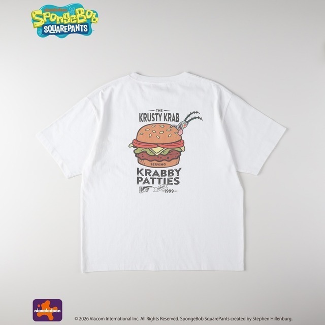 【UNISEX】 スポンジ・ボブ プリントTシャツ　￥3,990(税込)