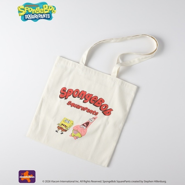 【GOODS】スポンジ・ボブ プリントトートバッグ　￥2,500(税込)