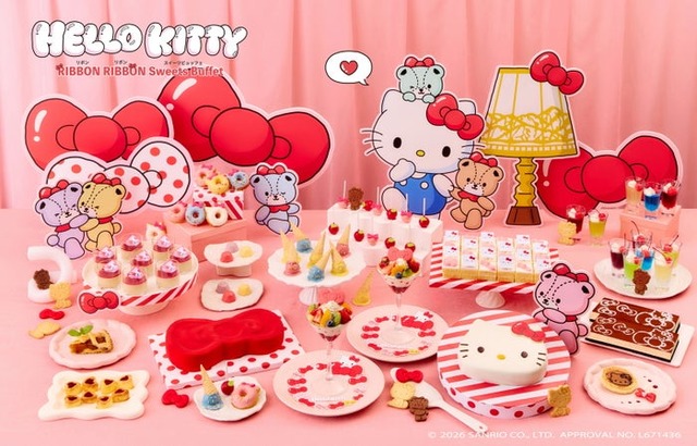 HELLO KITTY RIBBON RIBBON Sweets Buffet／提供画像