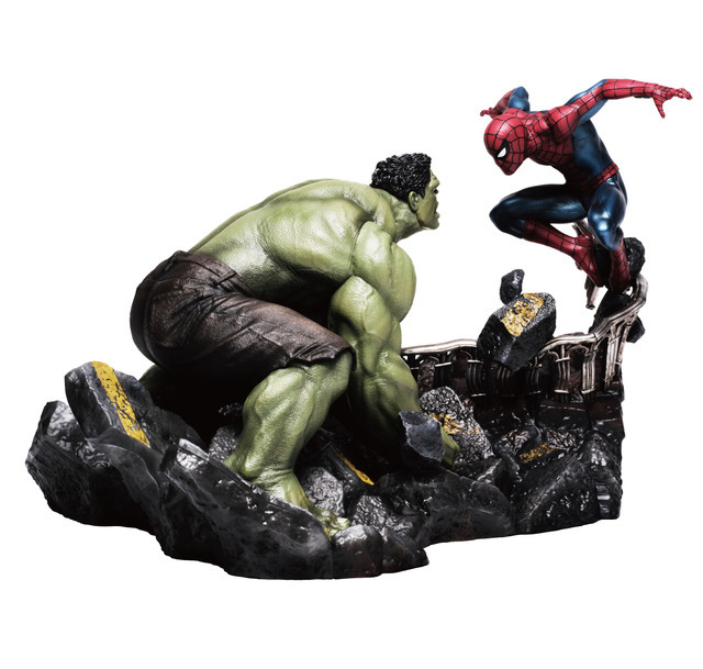 Last賞 スパイダーマン・ハルク ジオラマスタチュー