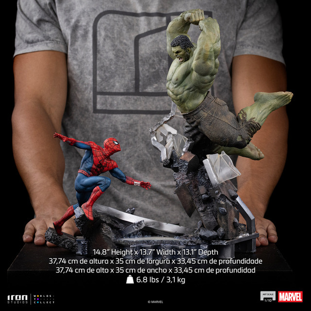 『マーベル』 【アイアン・スタジオ　スタチュー】「アートスケール」1/10スケール　スパイダーマン vs ハルク