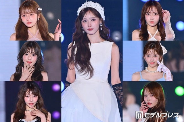 （左上から）まみ、桜咲みお、桜井みづき（中央）きほ（右上から）あすか、りぼん、にいな（C）モデルプレス