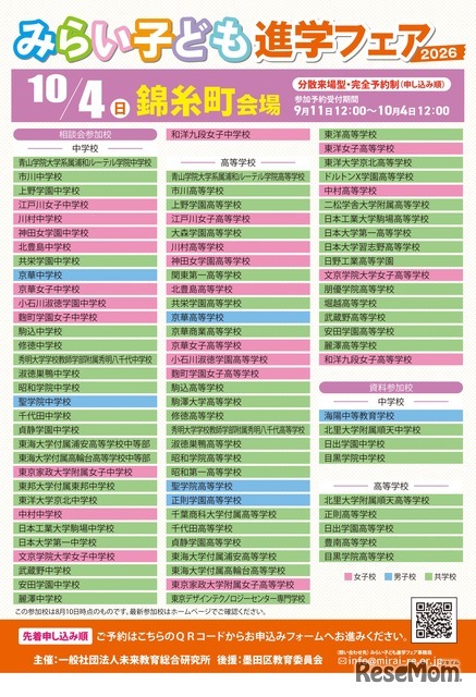 参加予定校一覧