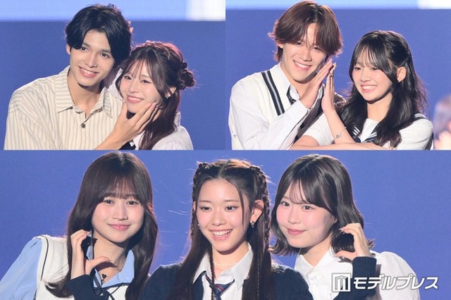 （左上から）倉澤俊、谷村優真、酒井理央、森口優花、伊藤彩華、小林ゆあ、表すみれ（C）モデルプレス