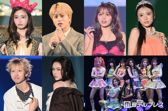 （上段左から）ゆうちゃみ、白濱亜嵐、希空、矢吹奈子（下段左から）MON7A、村重杏奈、Hearts2Hearts（C）モデルプレス