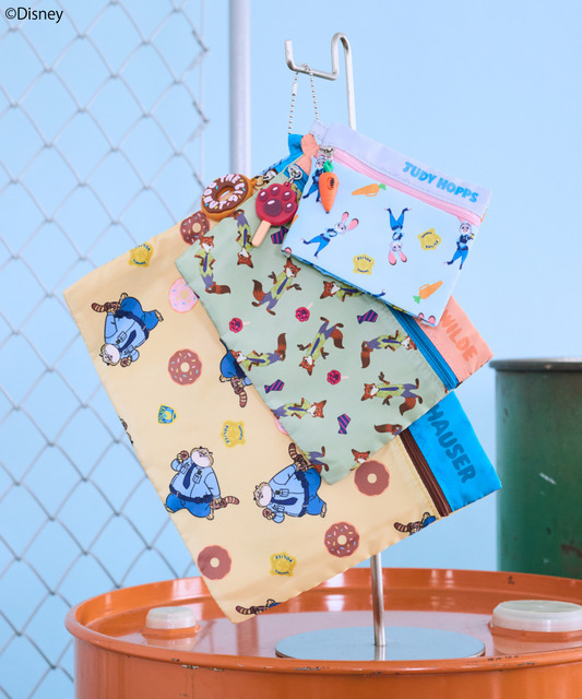 ラバーチャーム付き3連ポーチ/Zootopia　￥3,300