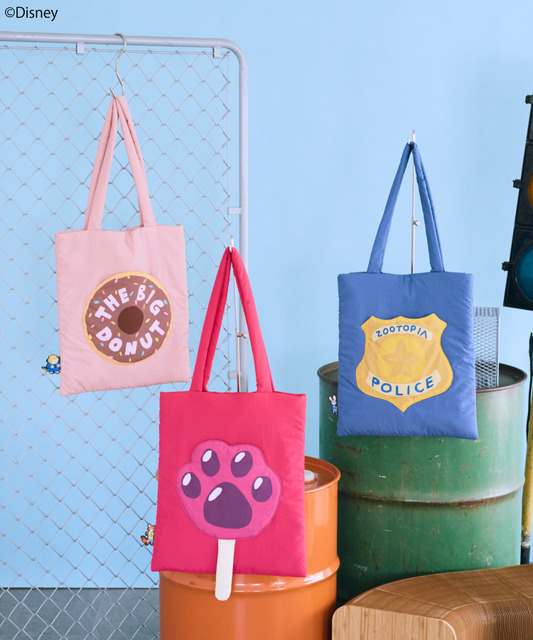 モチーフポケット付きパファートート/Zootopia　￥4,950